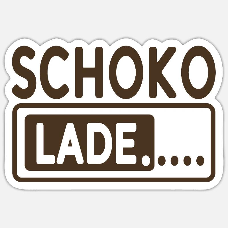 Chocolate - Sticker size S (10 x 10 cm) - white matte