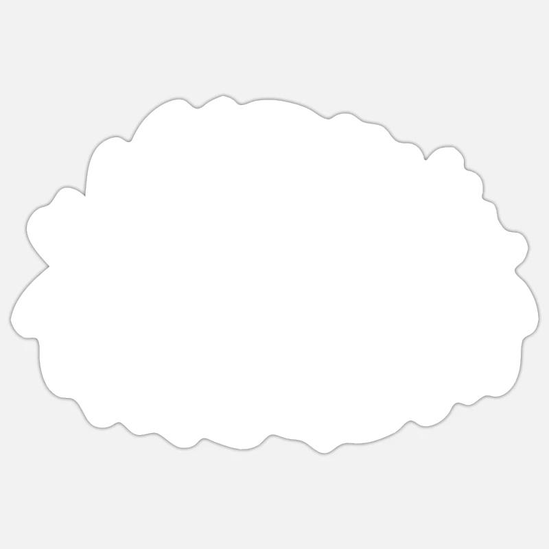 Doodle - Sticker size S (10 x 10 cm) - white matte