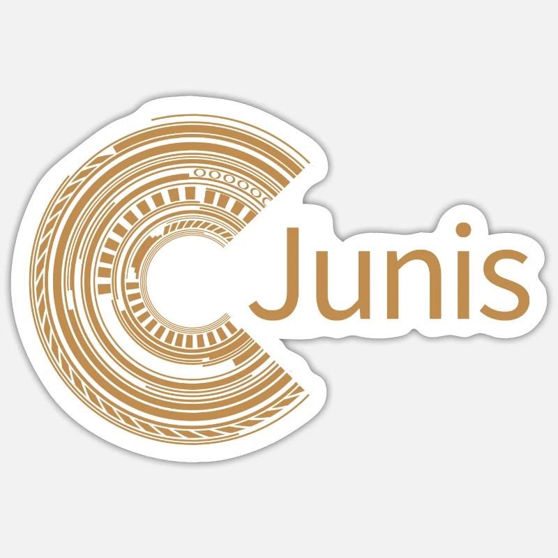 Pour les mois de juin - Sticker taille S (10 x 10 cm) - blanc mat