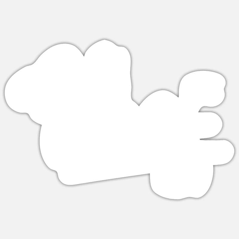 Küchenchef 2 - Sticker Größe S (10 x 10 cm) - Mattweiß