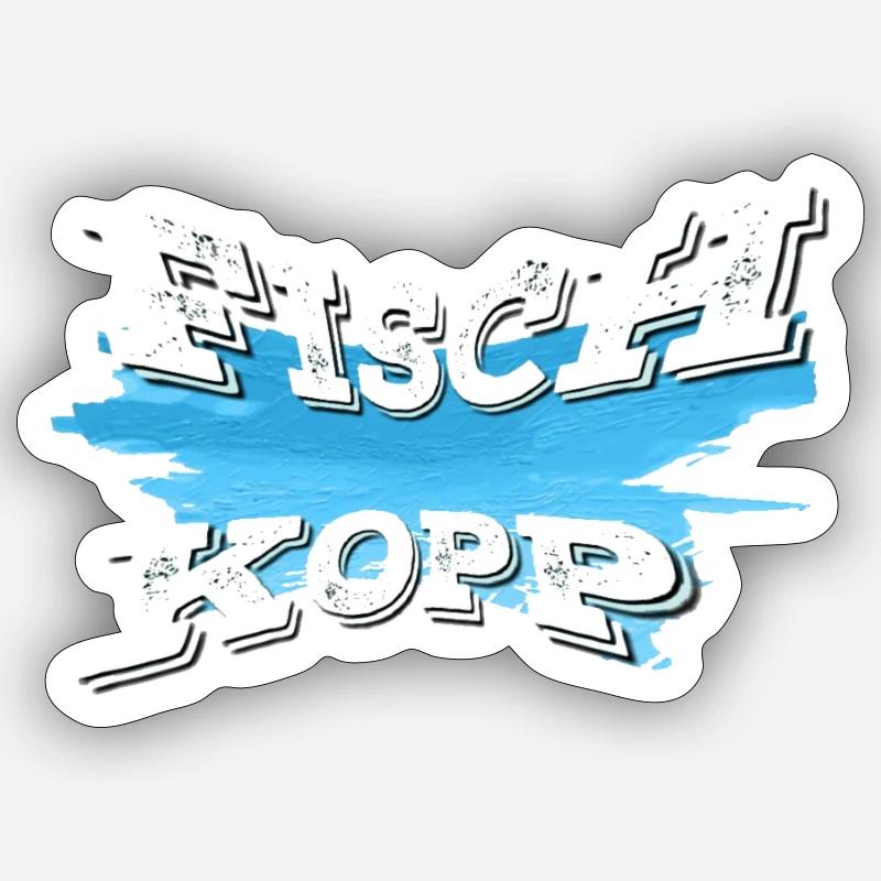 Fischkopp 4 Sticker Größe S (10 x 10 cm)