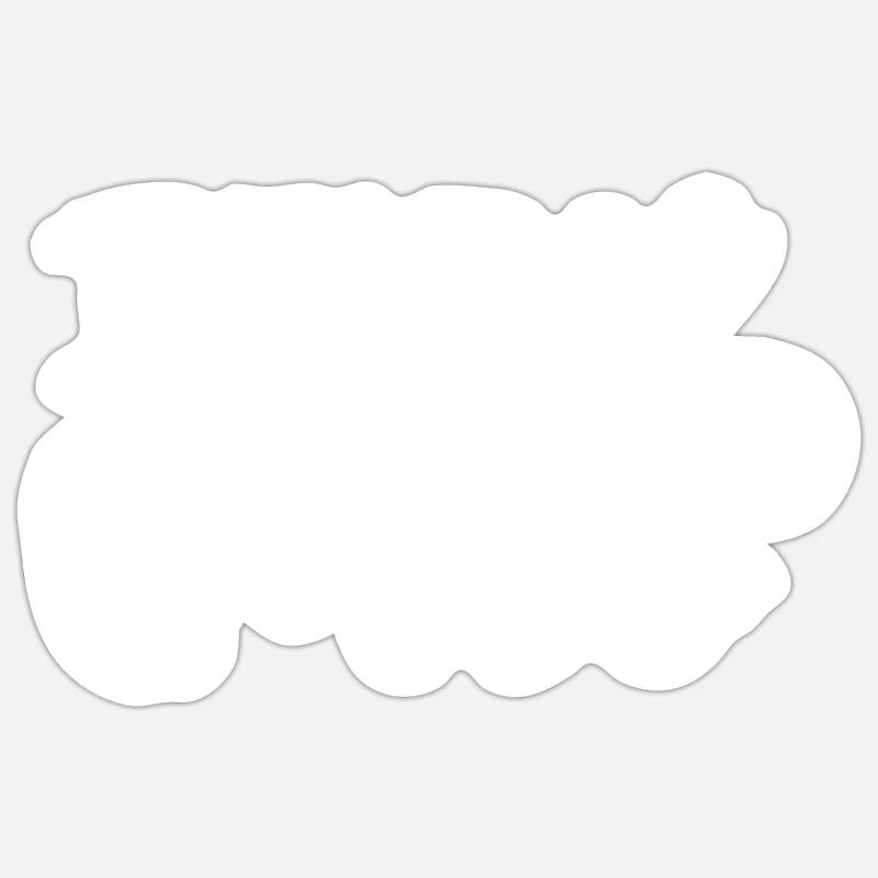 Dead CUTE Skull - Sticker size S (10 x 10 cm) - white matte