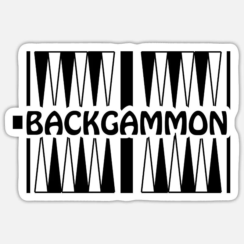 boardgame chess backgammon game night Sticker Größe S (10 x 10 cm)