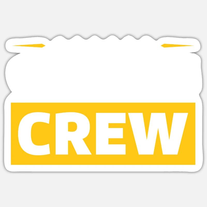 Équipe de cuisson - Sticker taille S (10 x 10 cm) - blanc mat