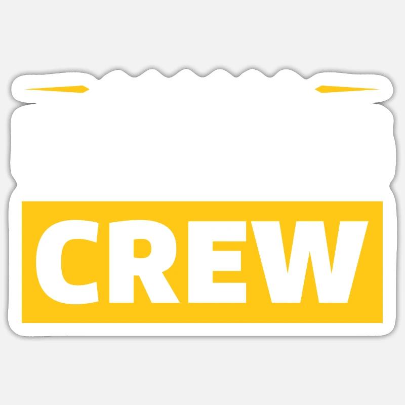 Dancing Crew - Sticker Größe S (10 x 10 cm) - Mattweiß