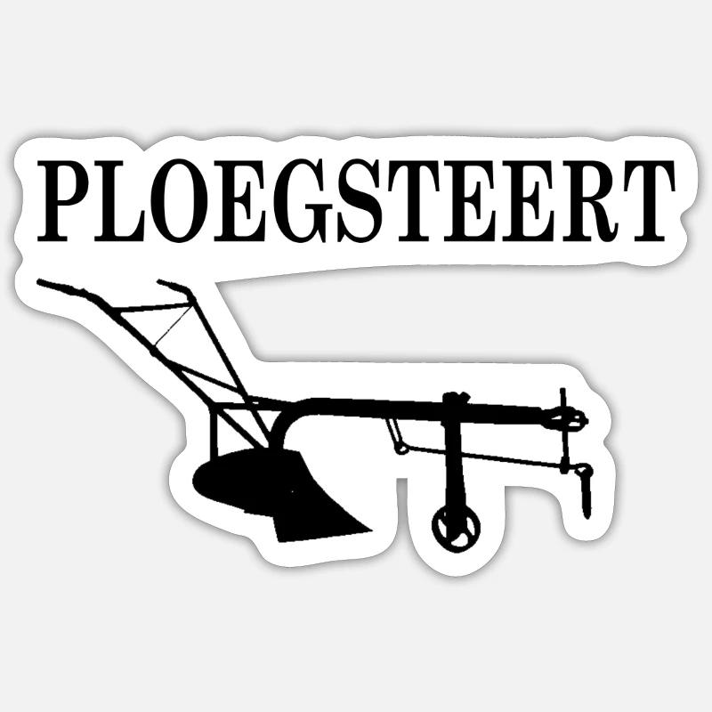Ploegsteert - Sticker taille S (10 x 10 cm) - blanc mat