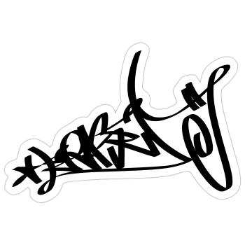 Graffiti Day - Sticker size S (10 x 10 cm) - white matte - Front