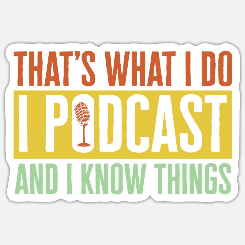 Podcaster Podcast Sticker size S (10 x 10 cm)