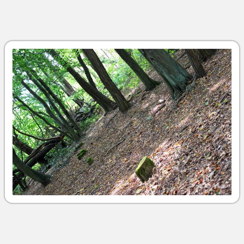Forest Tree Trees Walk Nature Forester Poster Sticker size S (10 x 10 cm)