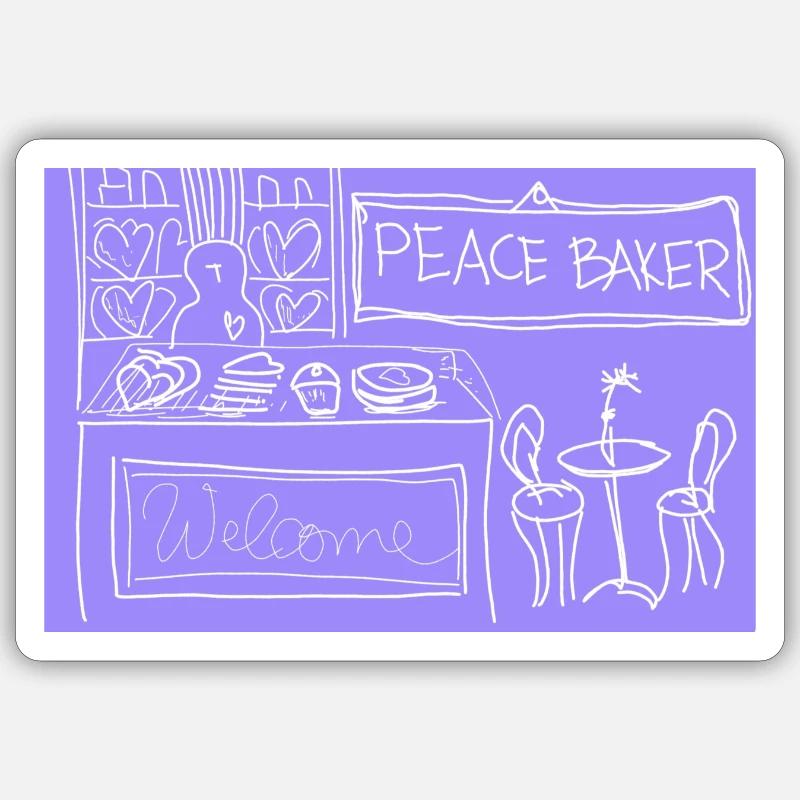 Sticker Größe S (10 x 10 cm) - 