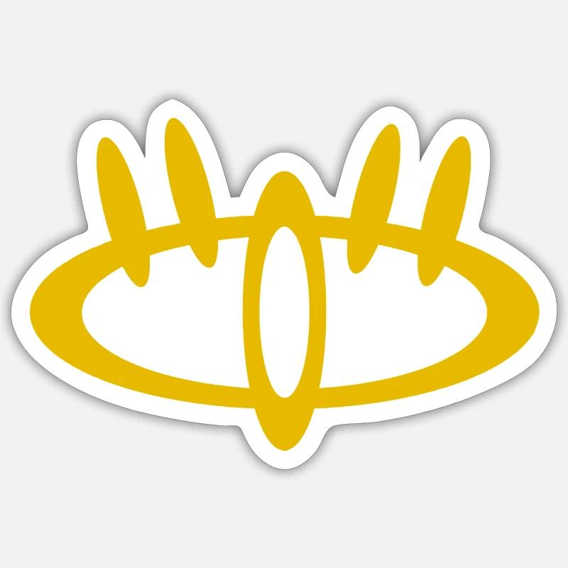 Muster N°2 - Sticker Größe S (10 x 10 cm) - Mattweiß