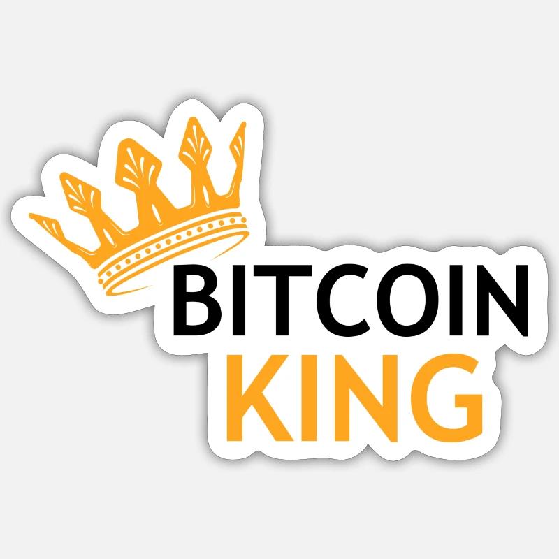 Crypto Bitcoin Trading - Sticker Größe S (10 x 10 cm) - Mattweiß