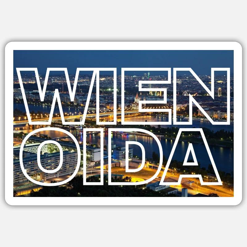 Wien oida Sticker Größe S (10 x 10 cm)