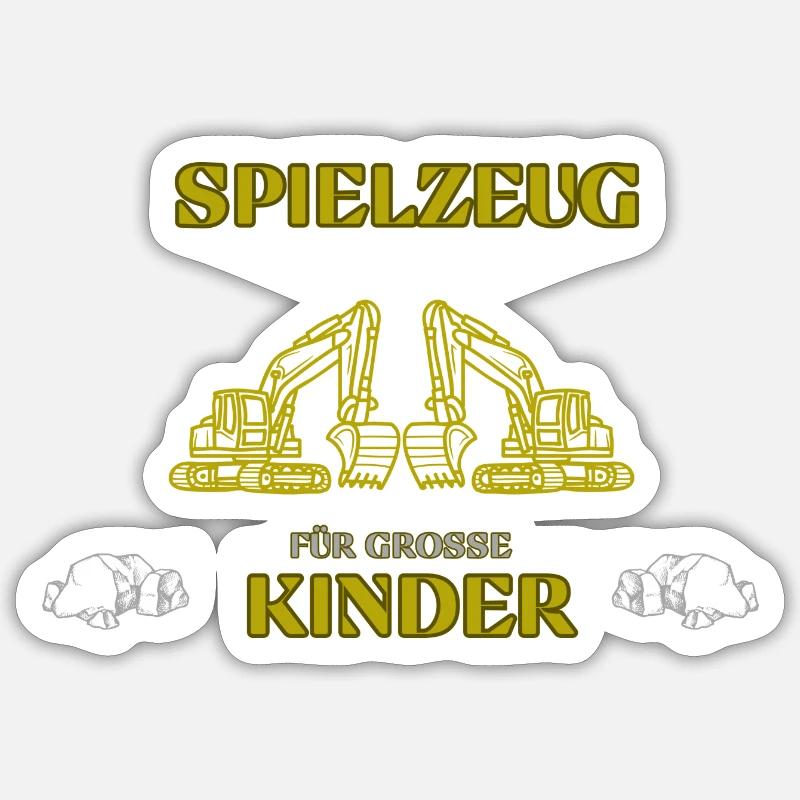 Bagger Sticker Größe S (10 x 10 cm)