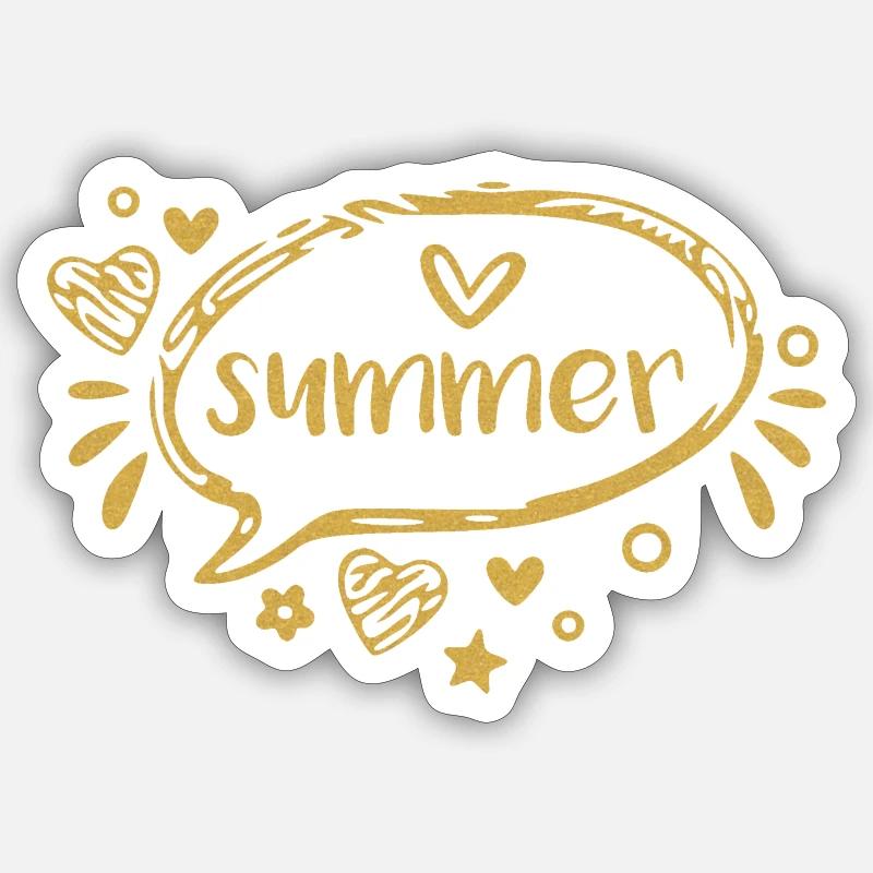Summer Sticker Größe S (10 x 10 cm)