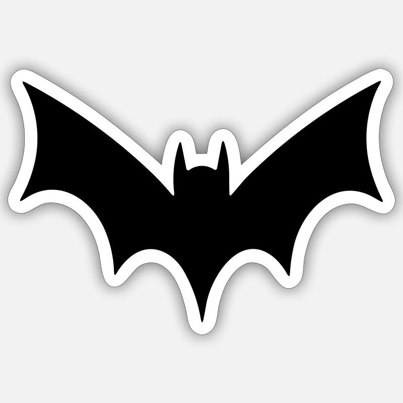 Bat - Sticker size S (10 x 10 cm) - white matte