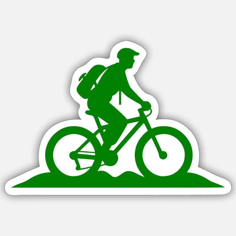 Backpack Mountainbiker Sticker size S (10 x 10 cm)