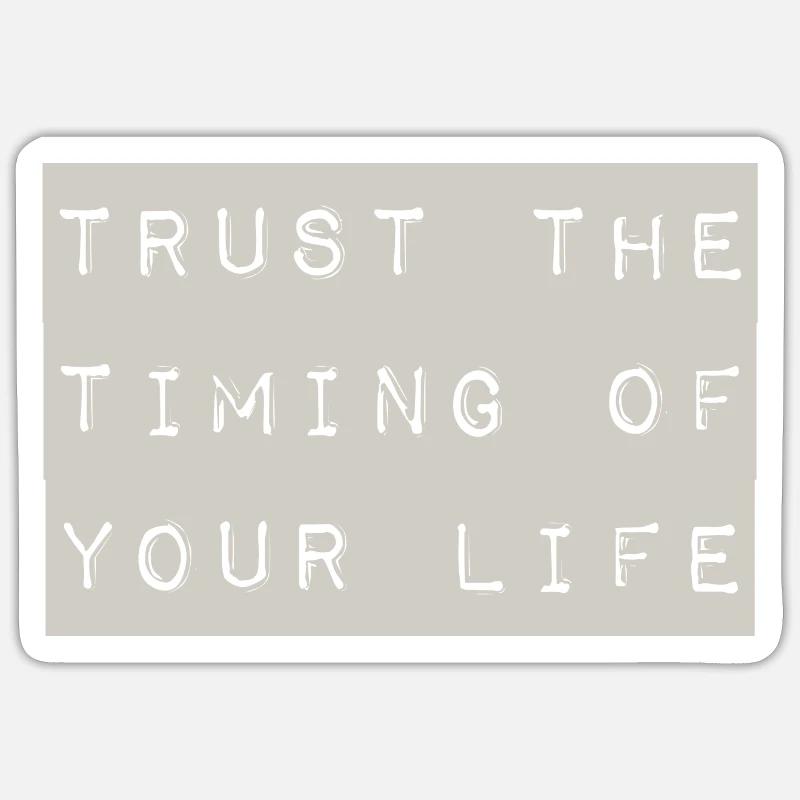 trust - Sticker Größe S (10 x 10 cm) - Mattweiß