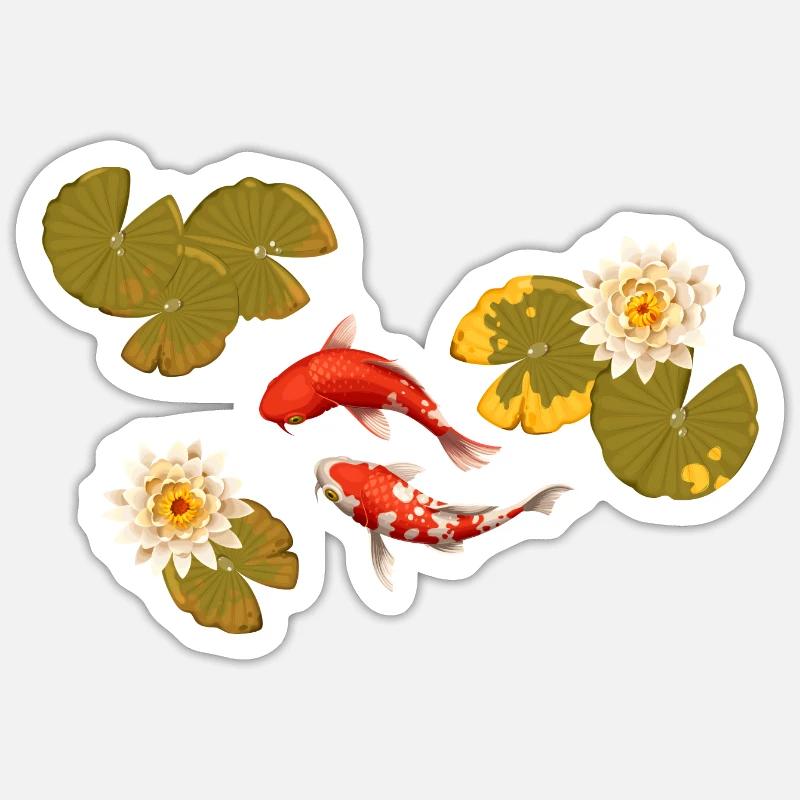 Meerestiere - Sticker Größe S (10 x 10 cm) - Mattweiß