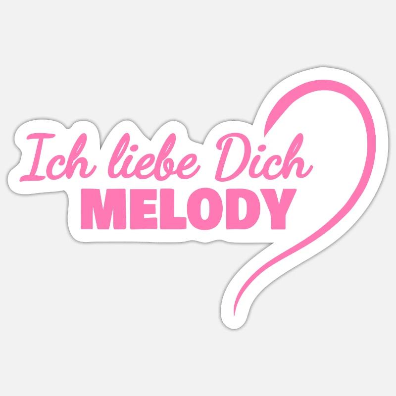 Liebe Melody Sticker Größe S (10 x 10 cm)