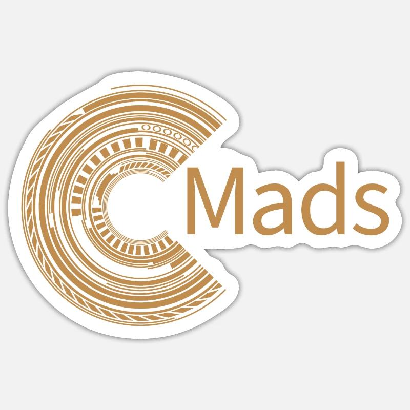 Pour Mads - Sticker taille S (10 x 10 cm) - blanc mat