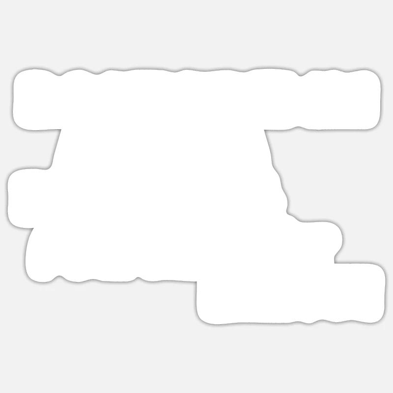 HETZEN SIE MICH NICHT - Sticker Größe S (10 x 10 cm) - Mattweiß