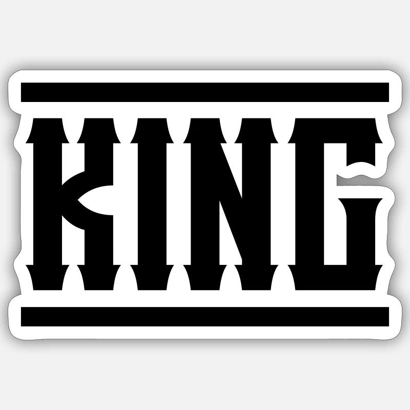 KING Sticker Größe S (10 x 10 cm)
