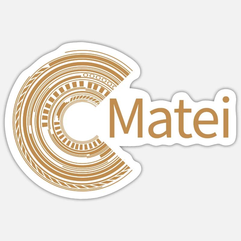 Für Matei - Sticker Größe S (10 x 10 cm) - Mattweiß