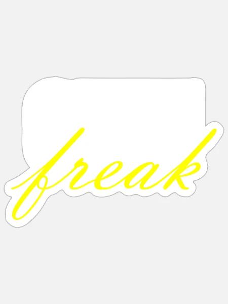 GYM Freak - Sticker Größe S (10 x 10 cm) - Mattweiß