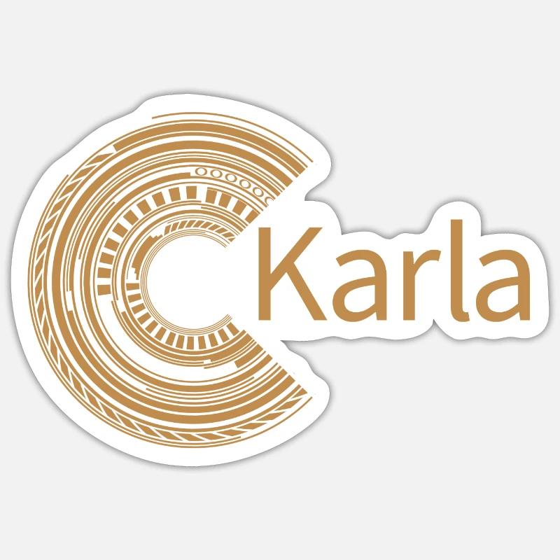 Pour Karla - Sticker taille S (10 x 10 cm) - blanc mat