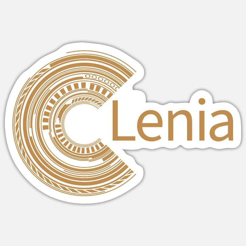 For Lenia - Sticker size S (10 x 10 cm) - white matte