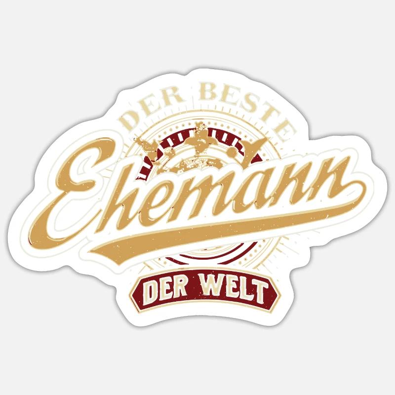 Beste Ehemann der Welt Sticker Größe S (10 x 10 cm)