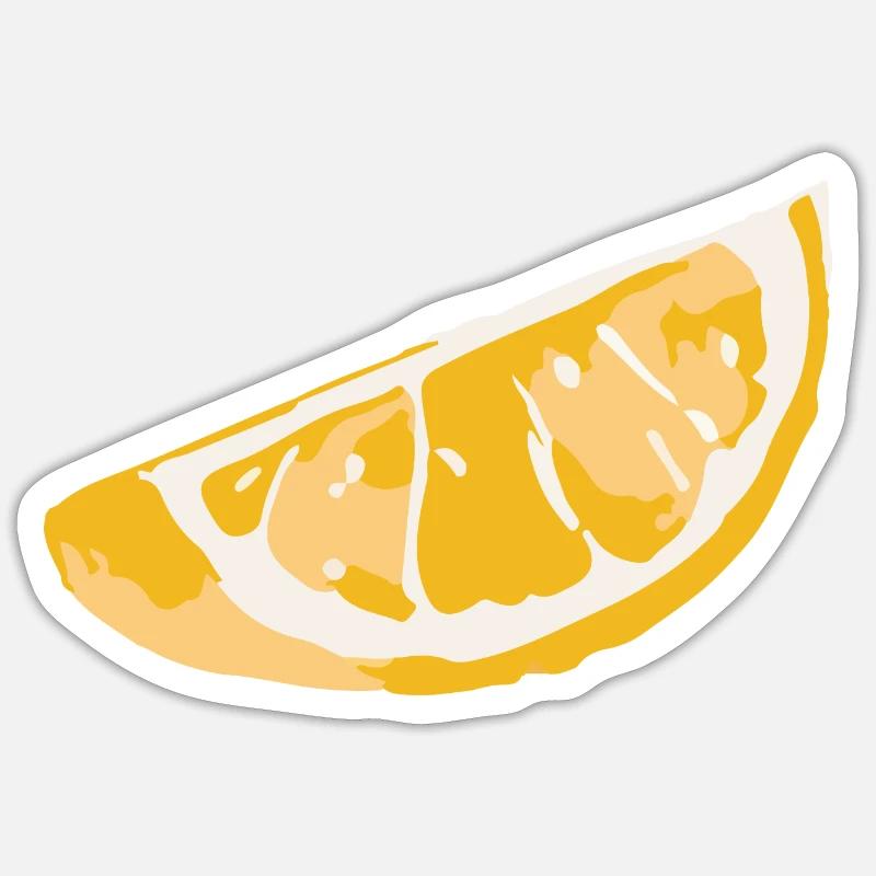 lemon - Sticker size S (10 x 10 cm) - white matte