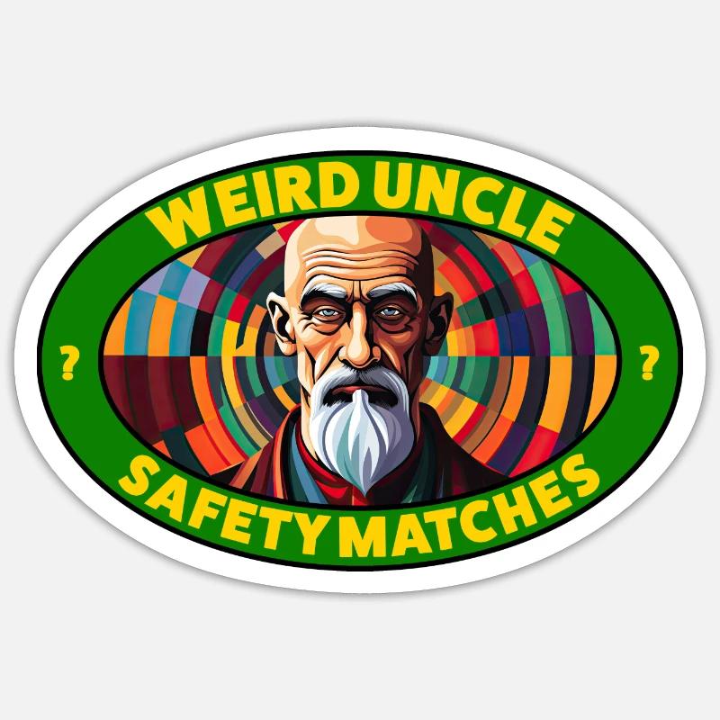 Oncle étrange - Matchs de sécurité Sticker taille S (10 x 10 cm)