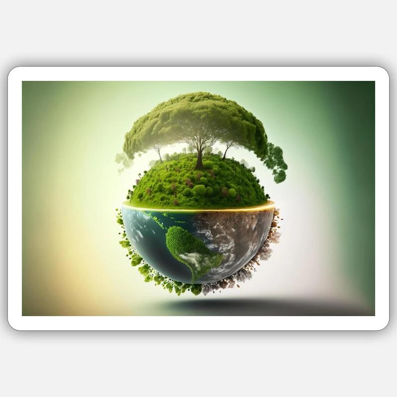 Mutter Erde Sticker Größe S (10 x 10 cm)