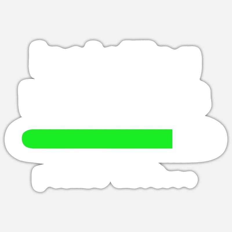 installing muscles - Sticker taille S (10 x 10 cm) - blanc mat