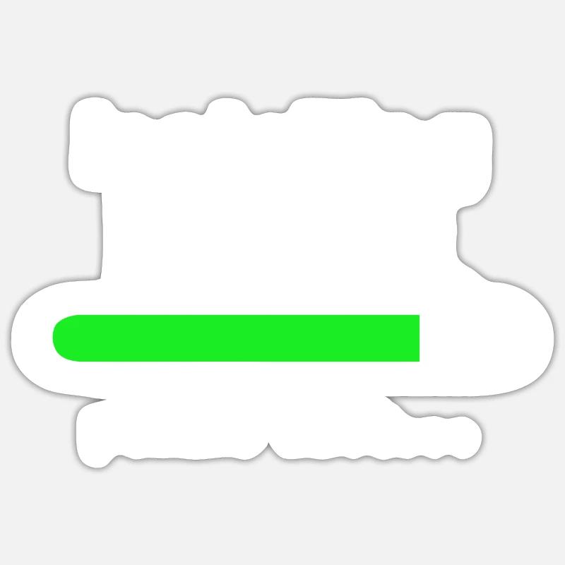 Installation von Brain - Sticker Größe S (10 x 10 cm) - Mattweiß