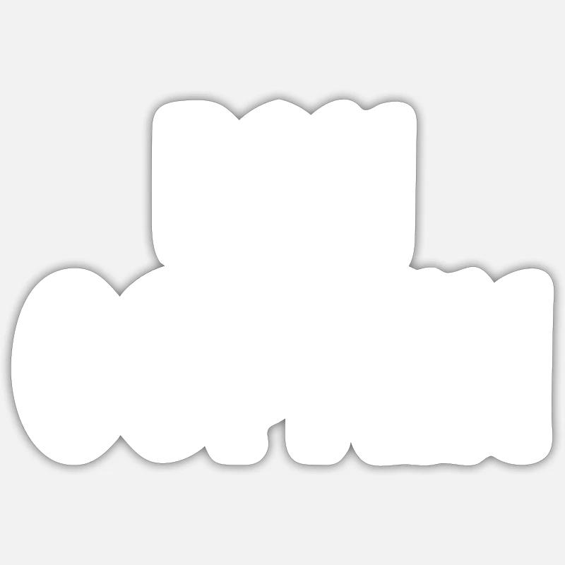 bon copain - Sticker taille S (10 x 10 cm) - blanc mat