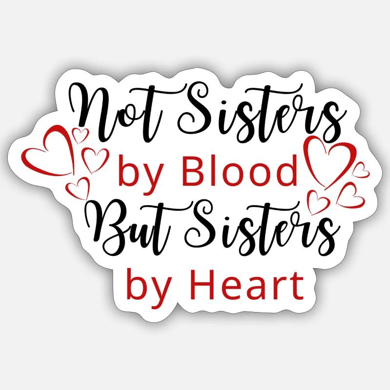 Sisters - Sticker size S (10 x 10 cm) - white matte