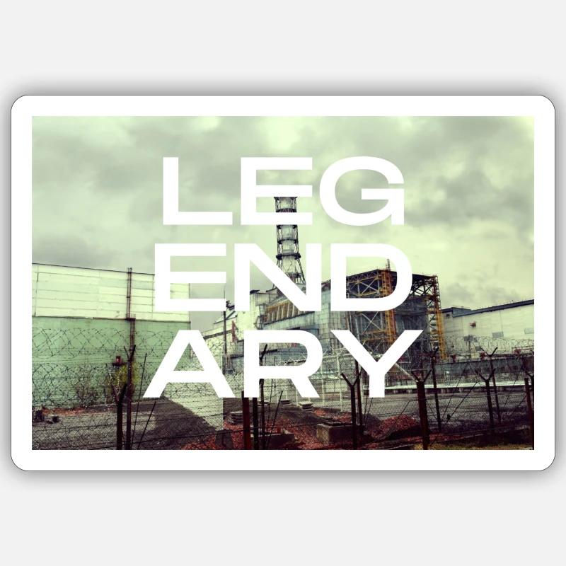 LEGENDARY Design - Sticker size S (10 x 10 cm) - white matte