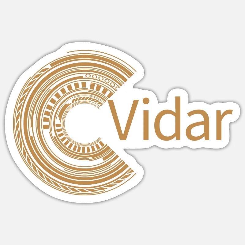 Pour Vidar - Sticker taille S (10 x 10 cm) - blanc mat