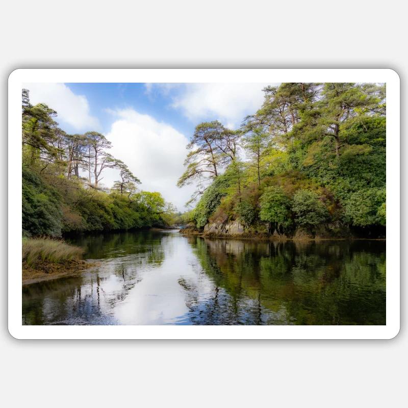 Dreamy Harbour - Sticker size S (10 x 10 cm) - white matte