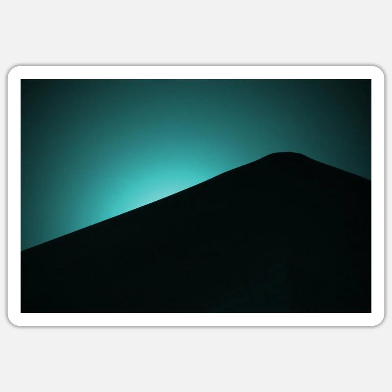 Bleu clair de lune Sticker taille S (10 x 10 cm)
