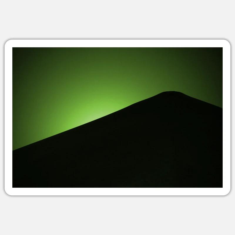 Vert clair de lune Sticker taille S (10 x 10 cm)