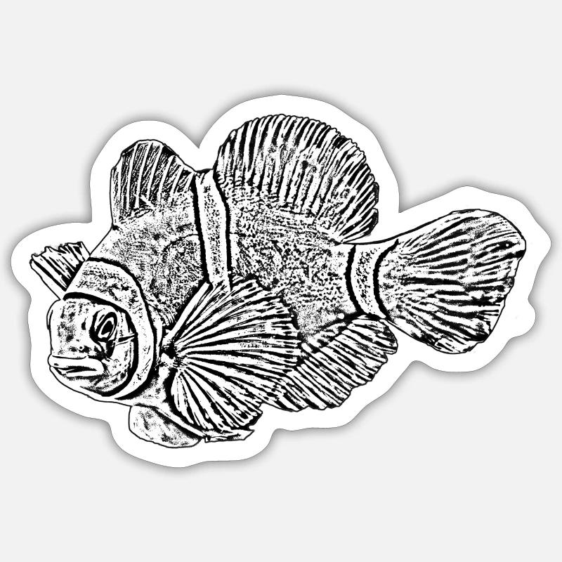 Nemo schwarz Sticker Größe S (10 x 10 cm)