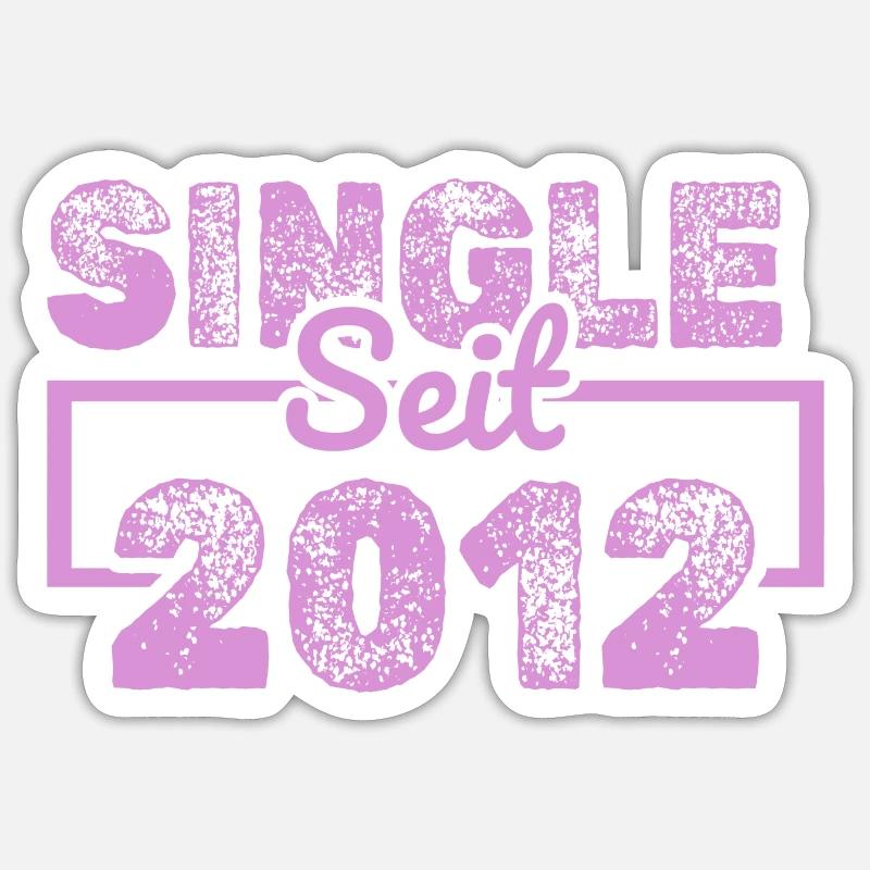 2012 2012 - Sticker Größe S (10 x 10 cm) - Mattweiß
