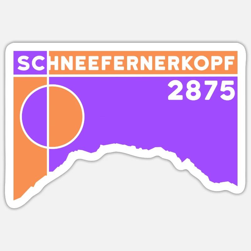 Schneefernerkopf Souvenir Andenken Geschenk Sticker Größe S (10 x 10 cm)