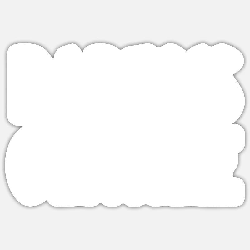 parfois gentille - Sticker taille S (10 x 10 cm) - blanc mat