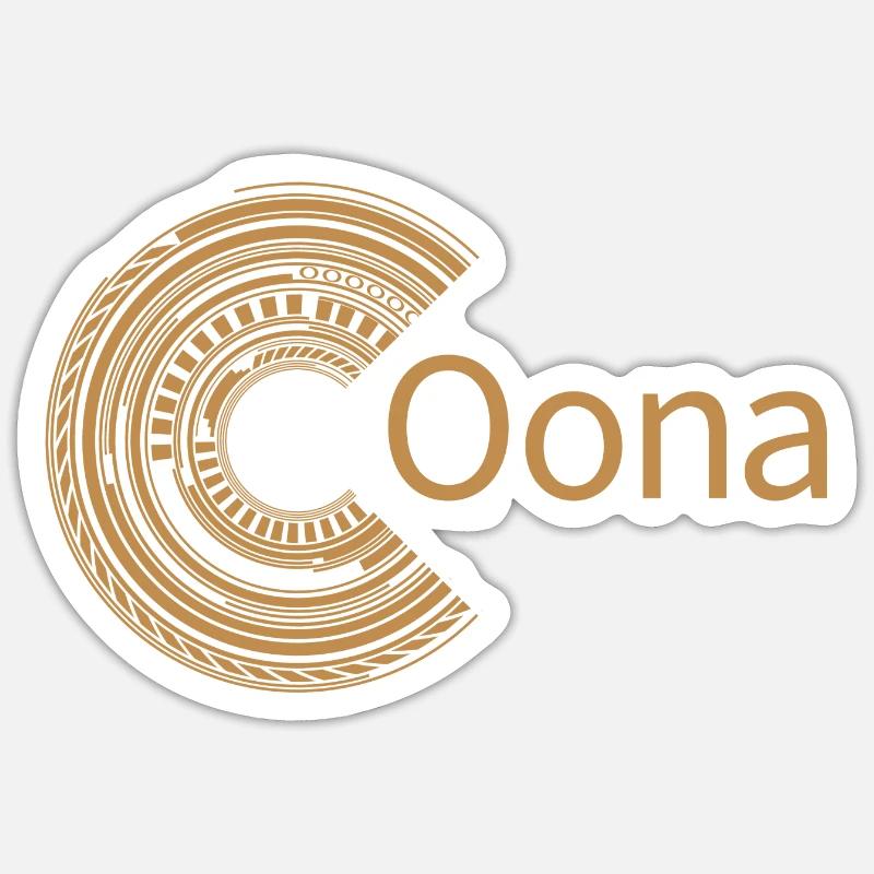 Pour Oona - Sticker taille S (10 x 10 cm) - blanc mat