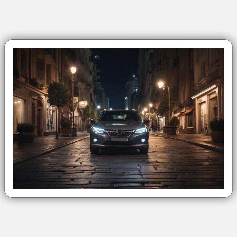 auto - Sticker Größe S (10 x 10 cm) - Mattweiß